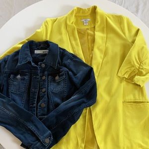 Bundle Deal: Bar III Blazer & Cropped Jeans Jacket